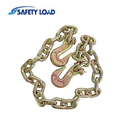 3/8" G70 Binder Lifting Chain End with Grab Hooks